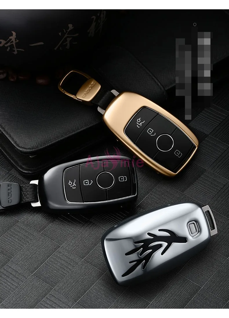 Аксессуары для Mercedes Benz E Class W213 2016 2017 2018 брелок ключей чехол кольцо хромированный