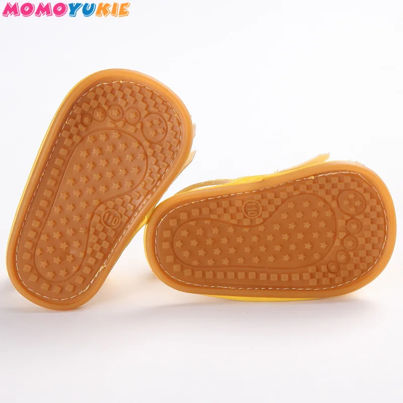 Mocasines de piel sint&eacute;tica para beb&eacute;, calzado elegante con borla, zapatos de beb&eacute; para ni&ntilde;as, con gancho y lazo, suela de goma dura-4