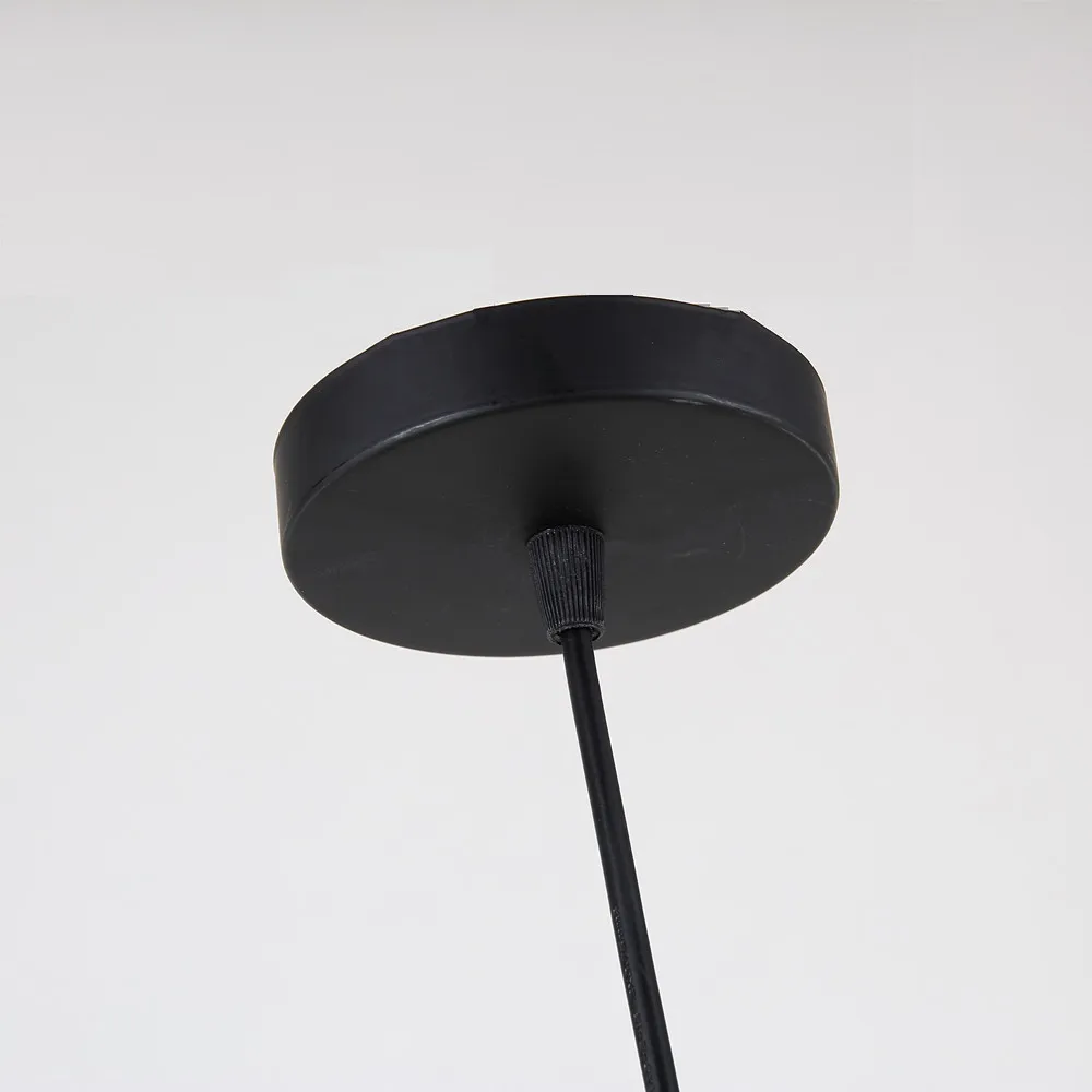 Винтажные деревянные подвесные светильники современный черный Алюминиевый