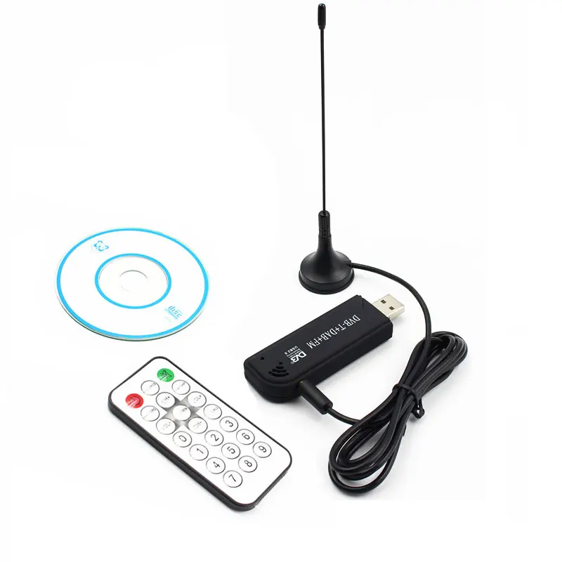Цифровой ТВ тюнер с антенной O4 USB 2 0 FM DAB DVB T RTL2832U R820T SDR HD|tv stick|dvb-t rtl2832udab fm |