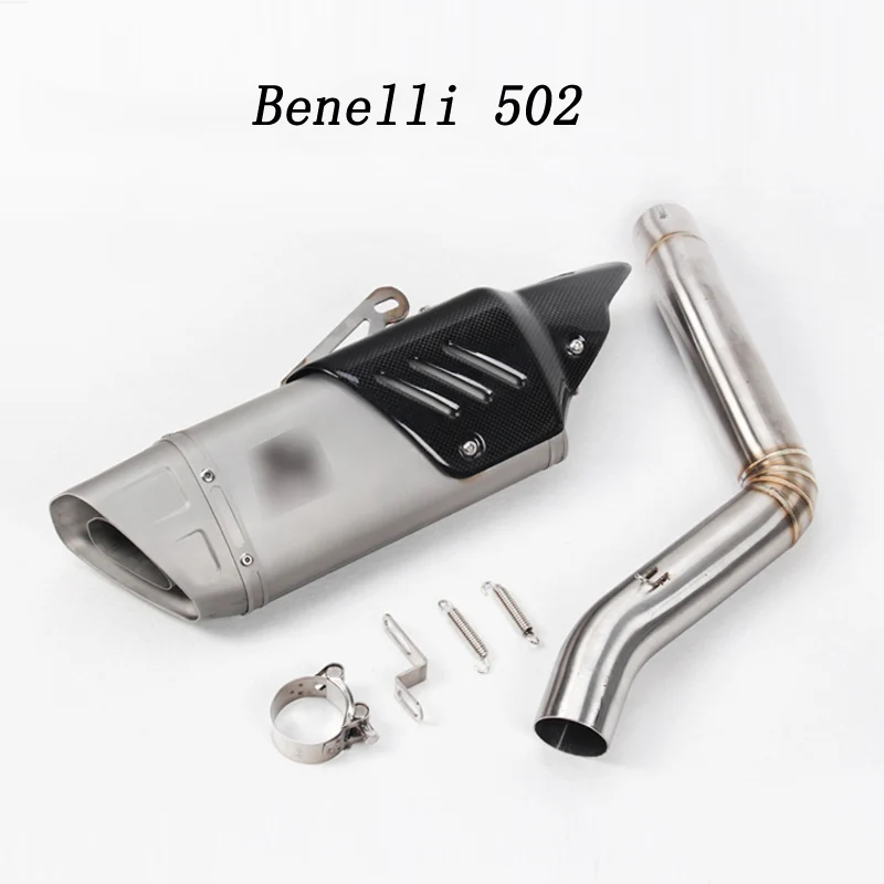 Для Бенелли 300 302 502 600 глушитель для мотоцикла Benelli BN300 JB302 BN302 TRK502 TNT600 Труба среднего звена мотоцикл лазера