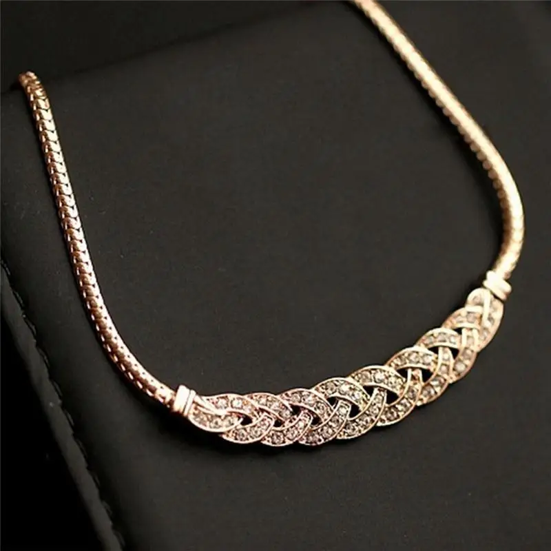 Sangdo Для женщин Jewelry Шарм Кристалл колье модные короткие цепи Цепочки и