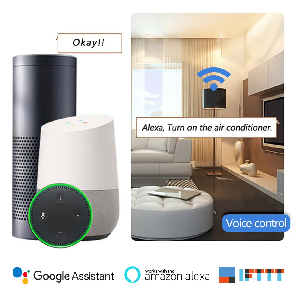 Умный выключатель eMylo 6 шт. миниатюрный света с Wi Fi 220 В 1 канал Беспроводной