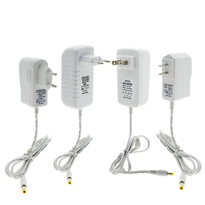 DC12V адаптер питания белый корпус AC100-240V светильник ing трансформаторы выход 12 В 1A/3A блок питания конвертер для светодиодные ленты светильник
