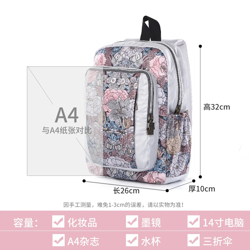 

Backpack female 2019 new wave Korean version ins fashion small backpack wild canvas high school student bag