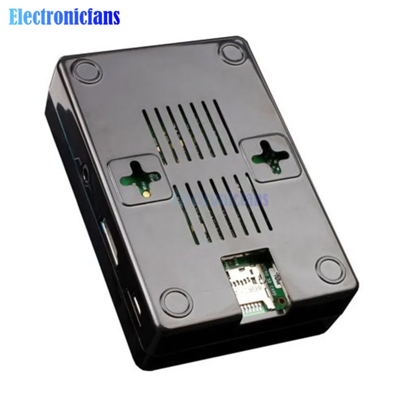Черный корпус ABS V2 для всех портов Raspberry Pi 2 Модель B | Электронные компоненты и