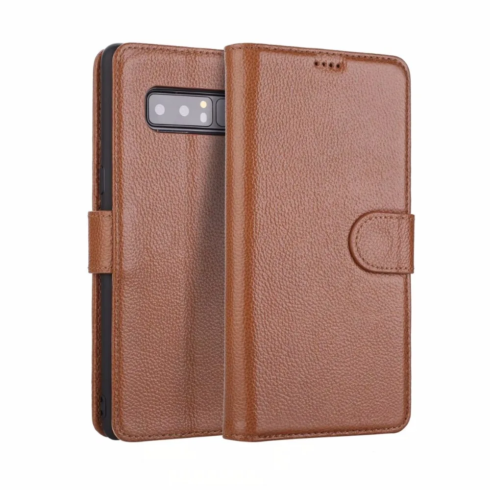 Чехол книжка из натуральной кожи для Samsung Galaxy S8 S9 Plus Note8 Note 8 N9500 N950F|for samsung galaxy|flip