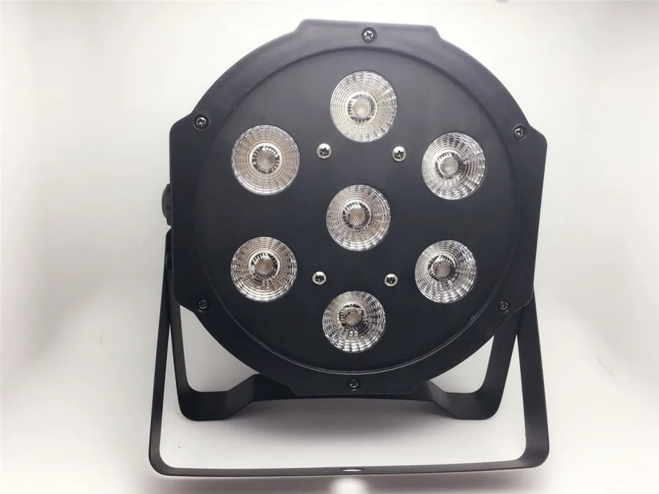 4 шт./7х12 Вт RGBW 4в1 led par light 7х18 RGBWA UV 6в1 плоский dmx512 disco lights профессиональный