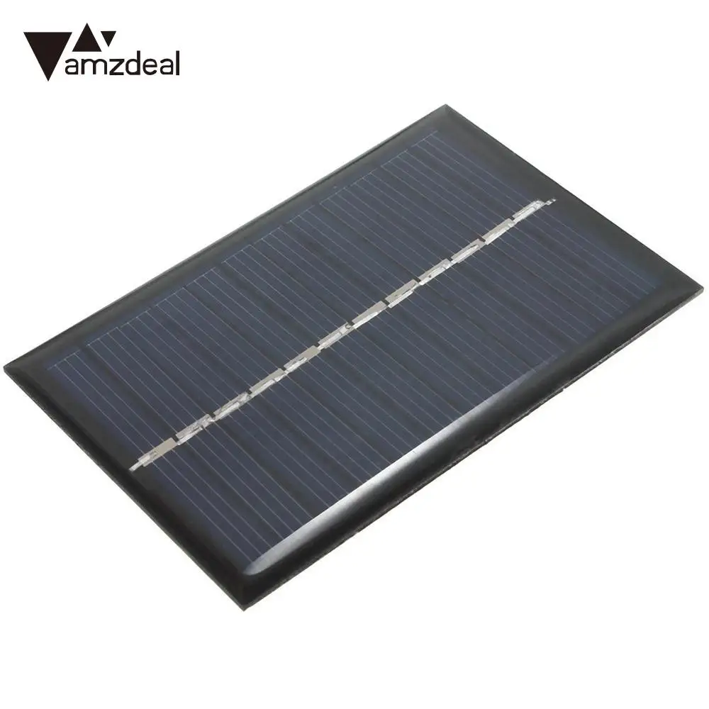 Amzdeal 6V 0 6 W солнечная батарея панель питания поли модуль DIY маленькое зарядное