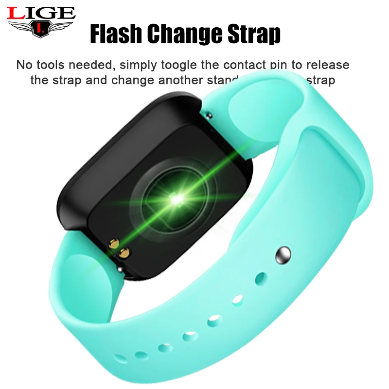 Умный Браслет LIGE водонепроницаемые спортивные часы шагомер пульсометр