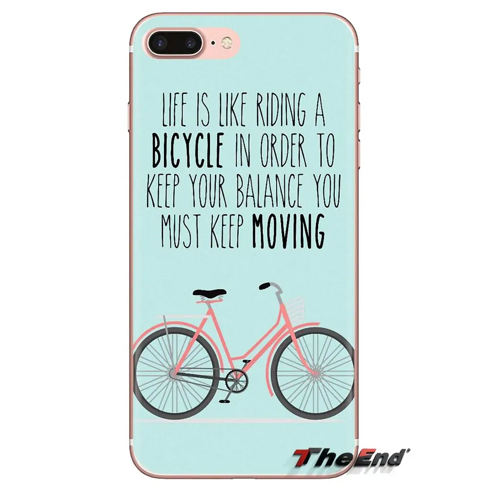 Love Bike Bicycles quotes Art Silicone Skin Case For Huawei G7 G8 P7 P8 P9 P10 P20 P30 Lite Mini Pro P Smart Plus 2017 2018 2019 |