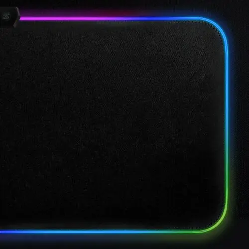 RGB игровой коврик для мыши резиновый цветной светодиодный светильник ПК
