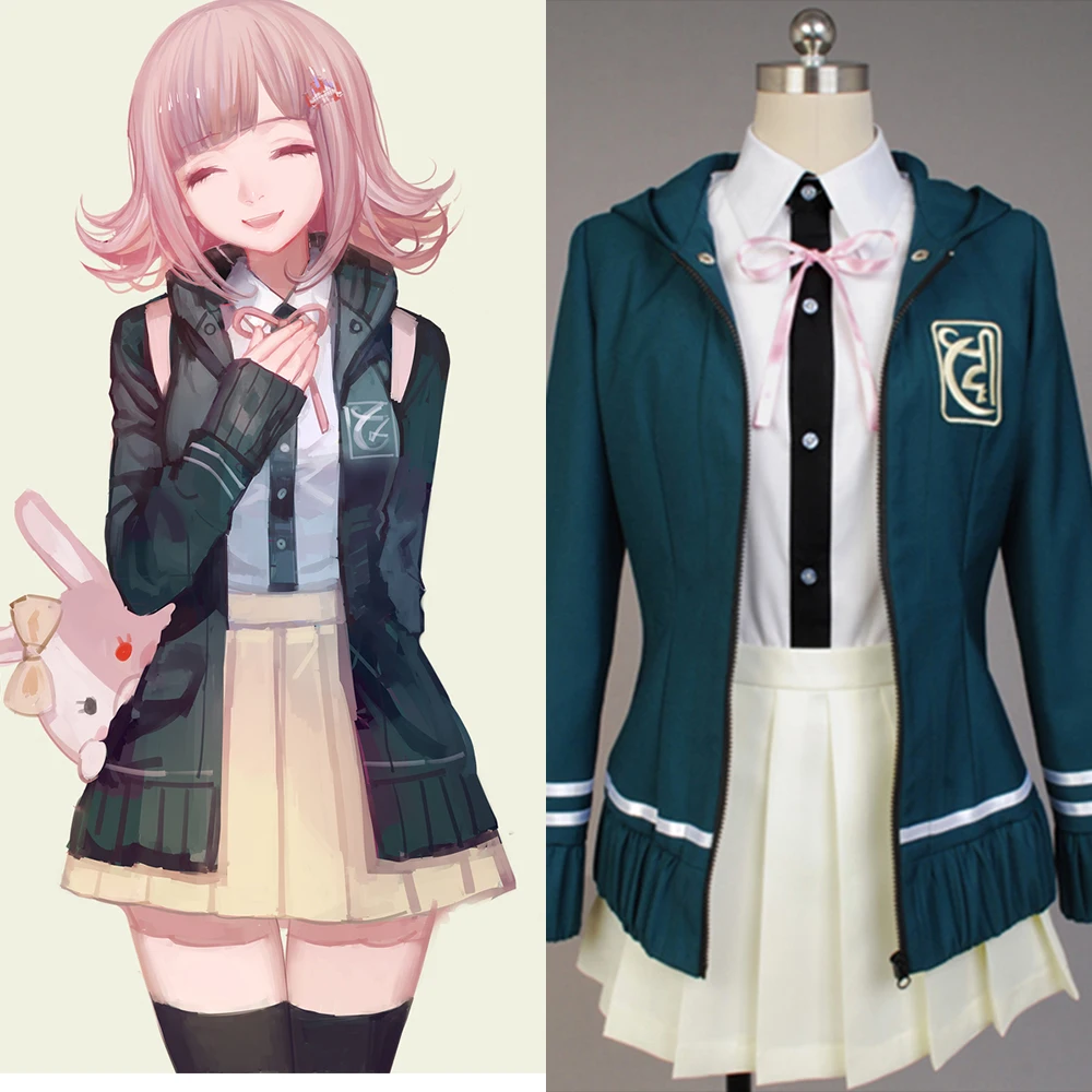 

Школьная форма Super DanganRonpa для косплея, костюм Чиаки Нанами, костюмы из японского аниме, на заказ