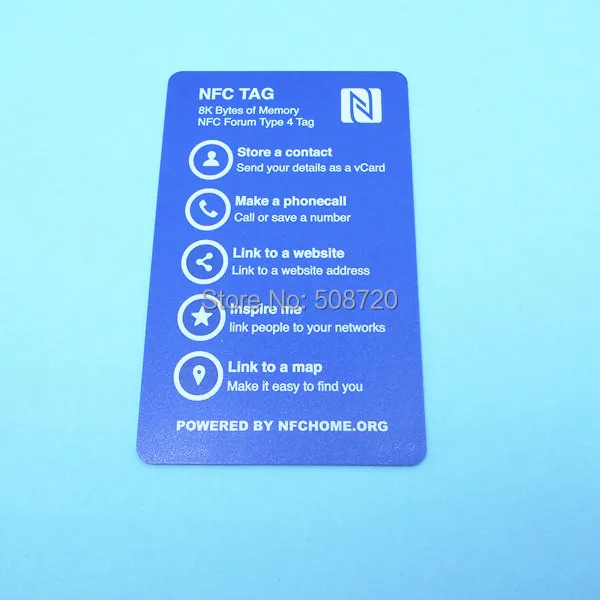 NFC Визитная карточка 8K большой памятью Создайте свой собственный бизнес карта