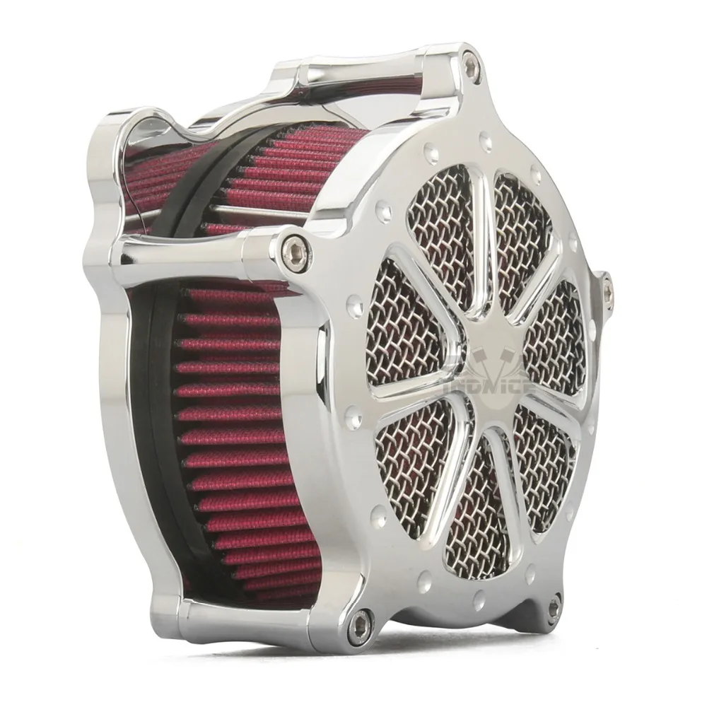 Contrast Cut chromed Speed 7 air intake cleaner For harley Touring FLHR Street Road Glide filter 2008-2016 softail 2016-2017 |