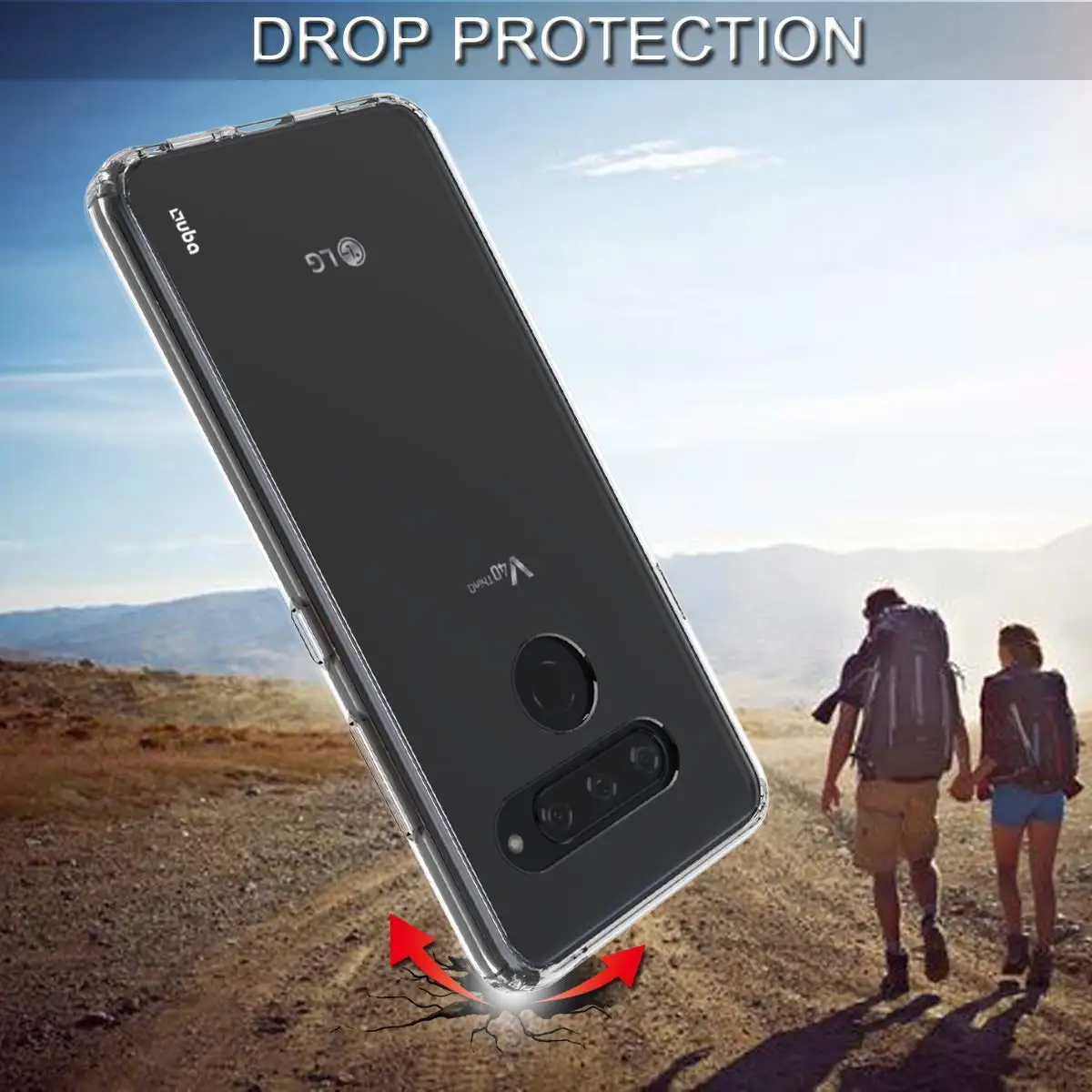 Для LG V40 чехол ThinQ ультратонкий кристально прозрачный мягкий из термополиуретана