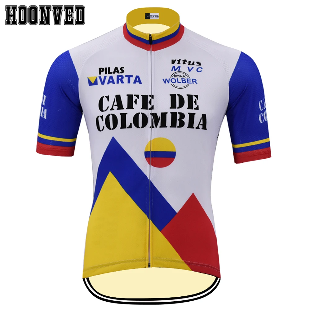2019 мужские ретро CAFE DE COLOMEIA Велоспорт Джерси с коротким рукавом летняя одежда для