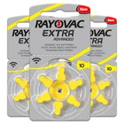 30 шт.5 карт RAYOVAC, батарея для слухового аппарата A10 10A 10 PR70, 1,45 в