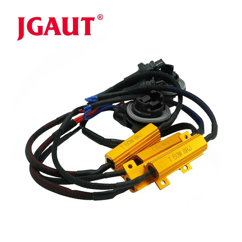 JGAUT 3156 3157 Load Resistors 50W 8 Ohm LED headlight HID Headlamp Fog lamp Canbus Decoder warning canceller decoder capacitor |