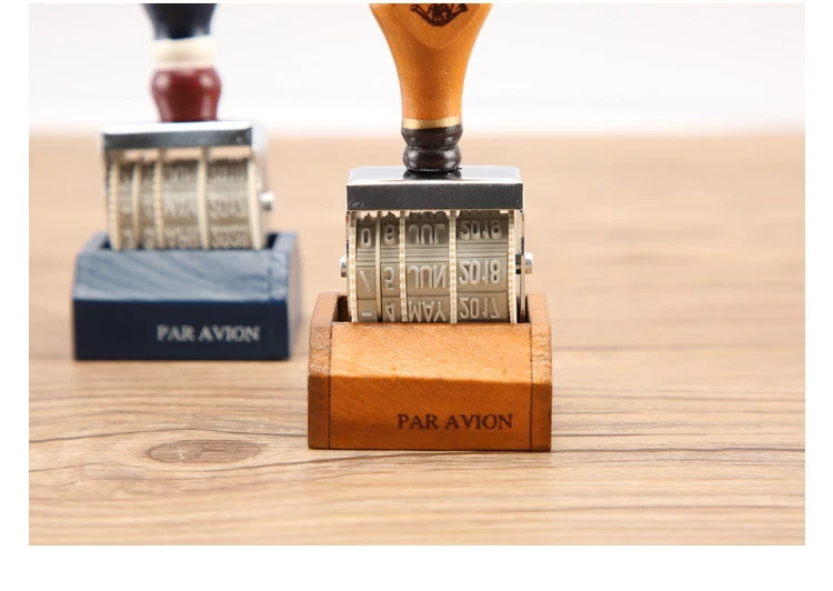 Vintage Wooden handle date DIY stamp diy stamps for scrapbooking stationery zakka decal material escolar school supplies