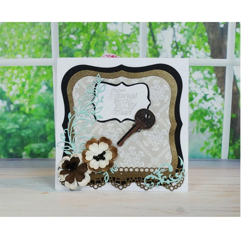 

Lace Edge Frame Metal Cutting Dies Stencils For DIY Scrapbooking Decorative Embossing Suit Paper Card Die Cutting Template 2018