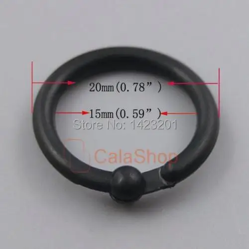 100 шт./лот черные пластиковые открытые уплотнительные кольца кольцо для лямок Dee