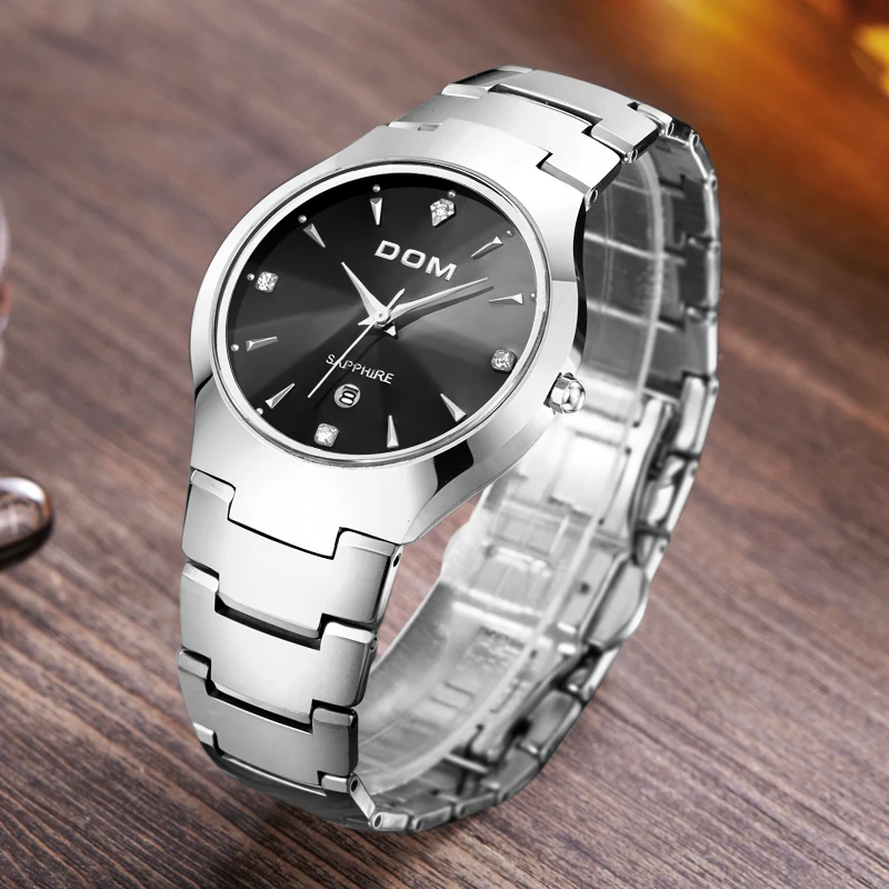 DOM Mens Watches Top Brand Luxury Tungsten Steel Watch Men Waterproof Quartz Wrist Casual Clock Hour Relogio Masculino | Наручные часы