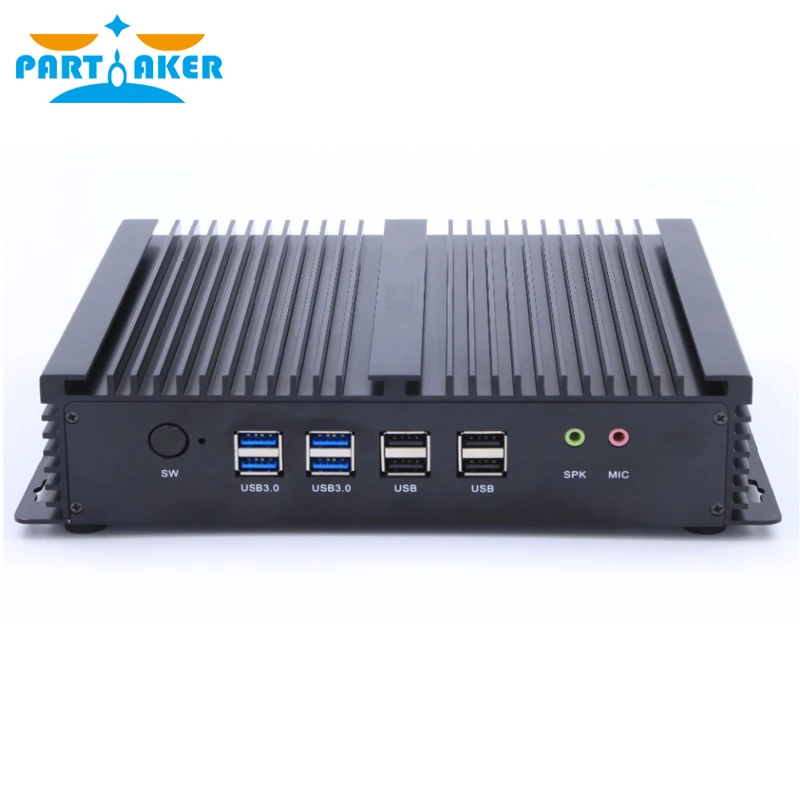 Partker I4 Dual Lan промышленный мини-ПК с Intel Core I5 4200U 6 COM портами WIFI300M Windows Linux