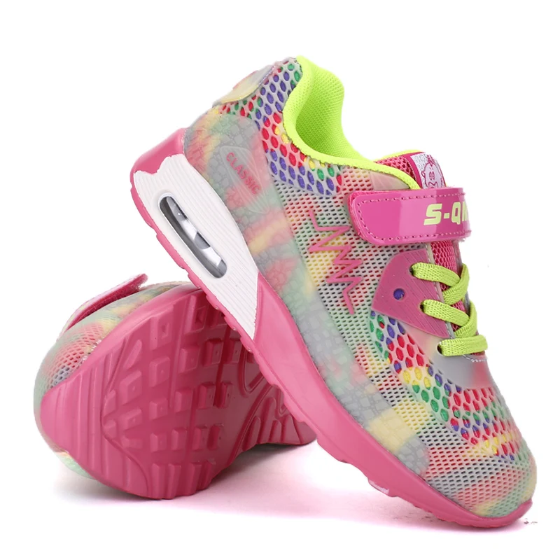 2018 новые стильные Разноцветные Детские кроссовки на воздушной подушке детские