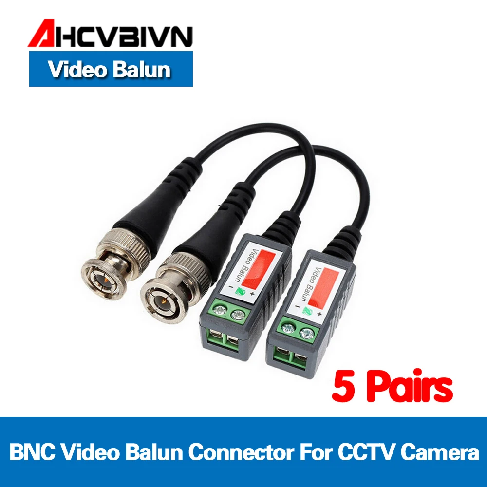 10 шт./5 пар пассивные кабели из АБС пластика|Аксессуары для CCTV| |
