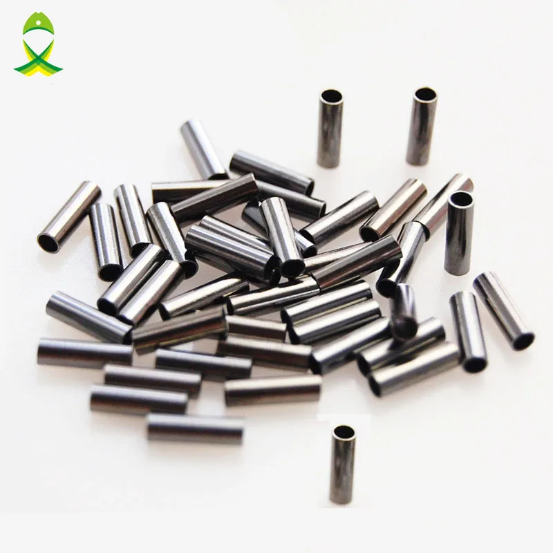 

1000pcs/lot fishing copper sleeve Barrel Crimping Sleeves pipe line tube fitted tube for fishing line accessories