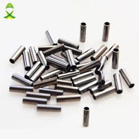 1000pcslot fishing copper sleeve barrel crimping sleeves pipe line tube fitted tube for fishing line accessories