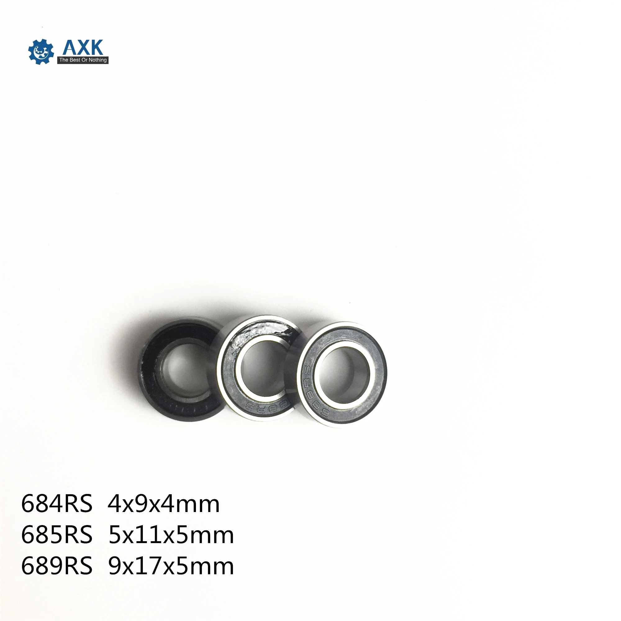 689RS 685RS 684RS подшипник ABEC-1(10 шт.) 9x17x5 мм миниатюрный 689RS упорные шариковые подшипники 618/9RS Z2V1 Quality685 2RS 684 689 2RS