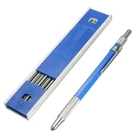 Металлический механический карандаш для рисования, 2,0 мм 2b, 12 наконечников
