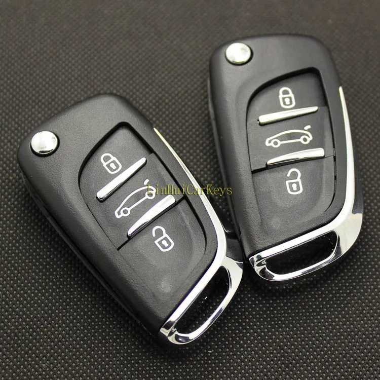 PINECONE для CITROEN C4 C5 C-QUATRE C-TRIOMPHE чехол для ключа автомобиля 3 кнопки без паза лезвия VA2 Модифицированная Крышка для ключа автомобиля 1 шт