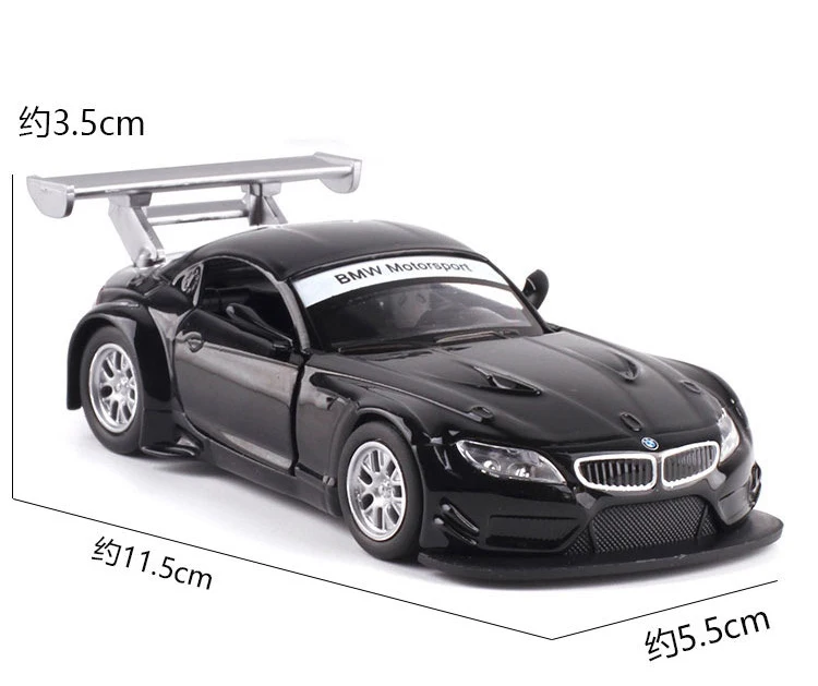 Масштаб 1:38 модель автомобиля Z4 GT3 из сплава литой металлический автомобиль