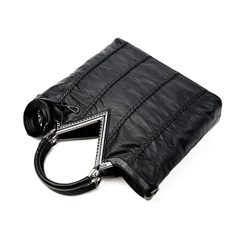 LYKANEFU PU Leather Bag OL Lady Purse Women Handbag Tote Shoulder Bags Bolsa Feminina Designer Handbags Of Famous Brand | Багаж и сумки