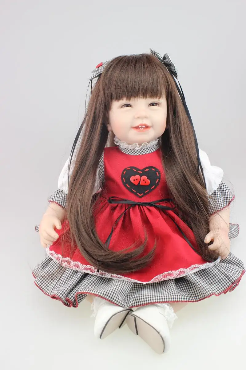 

55CM Baby Sleeping Dolls Silicone Reborn Dolls Babies Bonecas Brinquedos Menina Best Christmas/birthday Gift for Kids Education