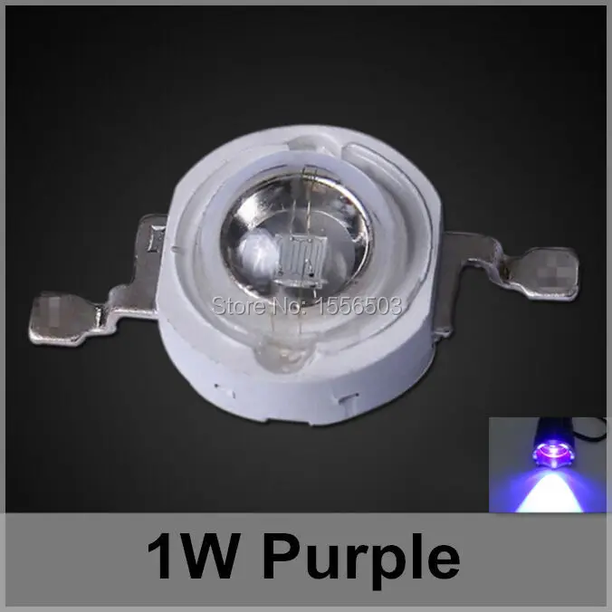 200 шт./лот светодиодные чипы 1 Вт фиолетовые светодиоды высокой мощности шарики