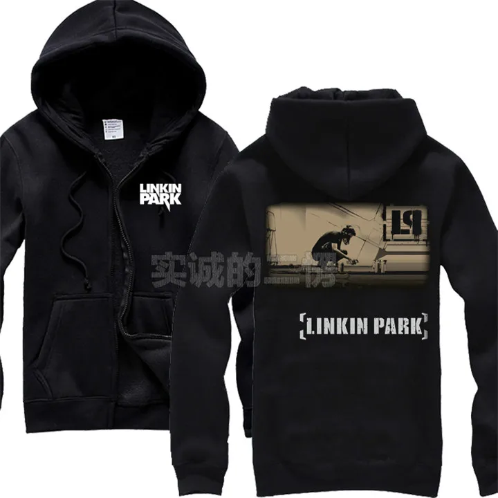 2 20 дизайнов Harajuku Linkin Park толстовка на молнии рок худи, зимняя куртка для мужчин и женщин панк металл рэп хип хоп одежда - Цвет: 2