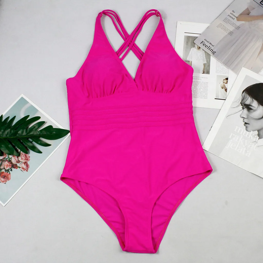 Купальник женский голубой с открытой спиной | Женская одежда