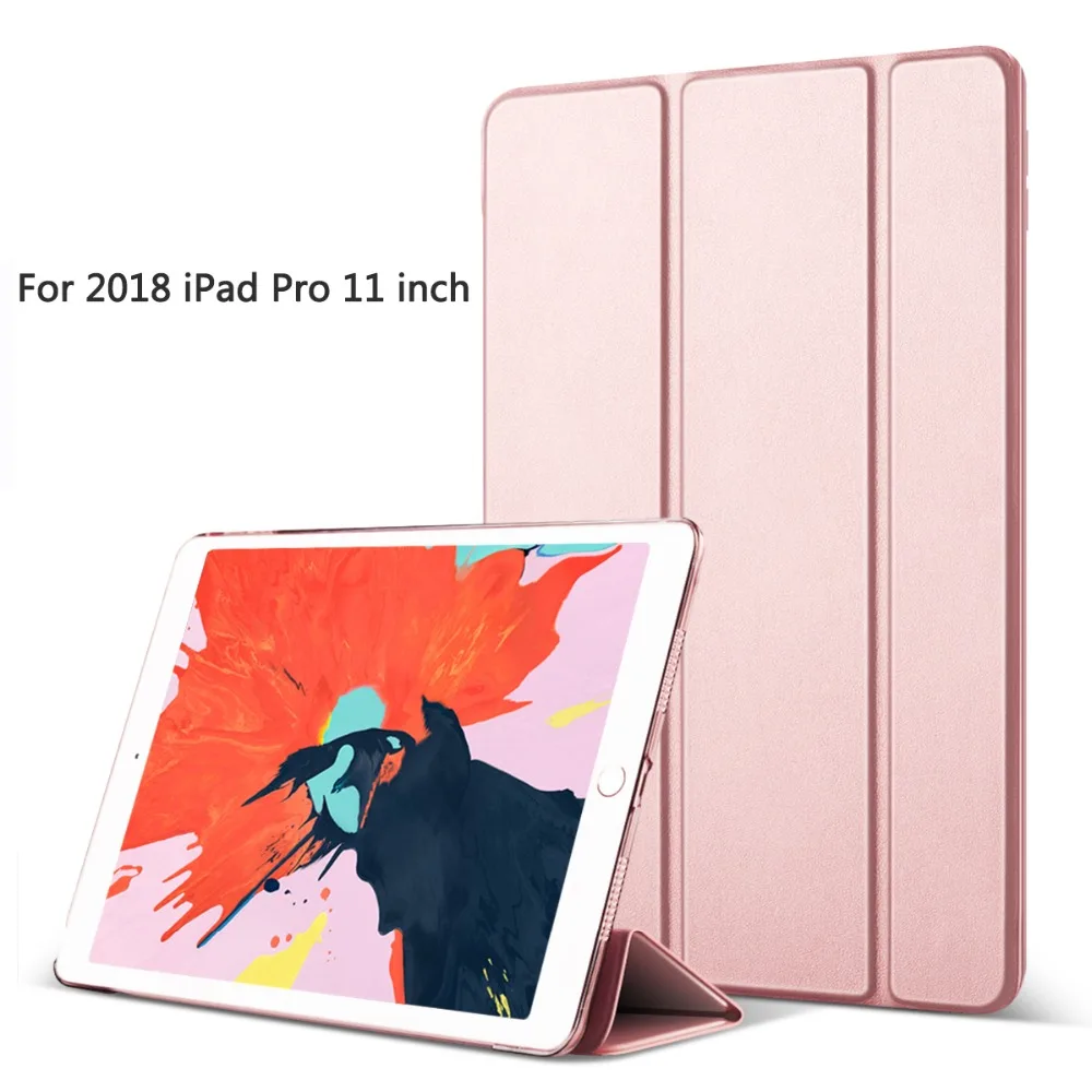 Чехол для iPad Pro 11 2018 прозрачная задняя крышка из искусственной кожи ПК
