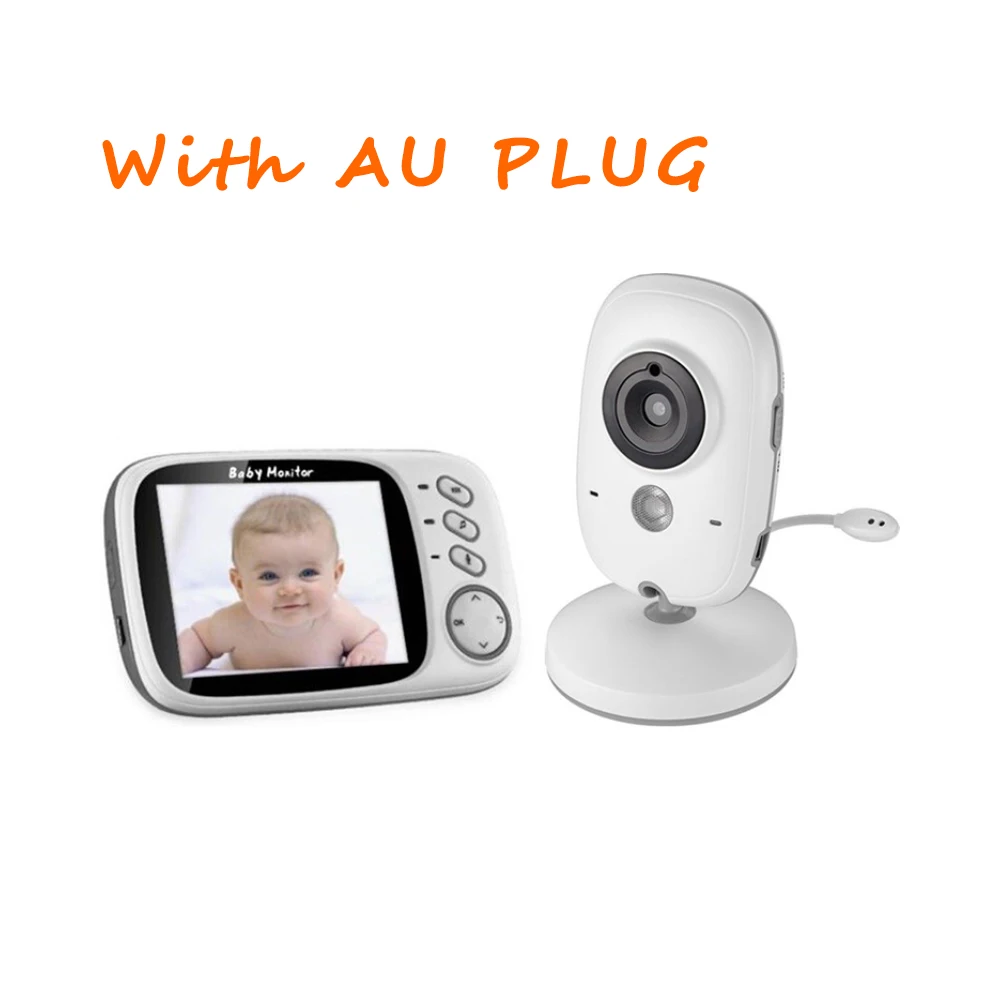 AU Plug 3,2 дюймов Беспроводной Детский монитор видео цвет VB603 Высокое разрешение детская няня камера безопасности ночное видение контроль температуры - Цвет: AU Plug
