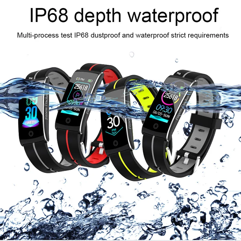 Умный Bluetooth браслет Цветной водонепроницаемый сердечный ритм женский