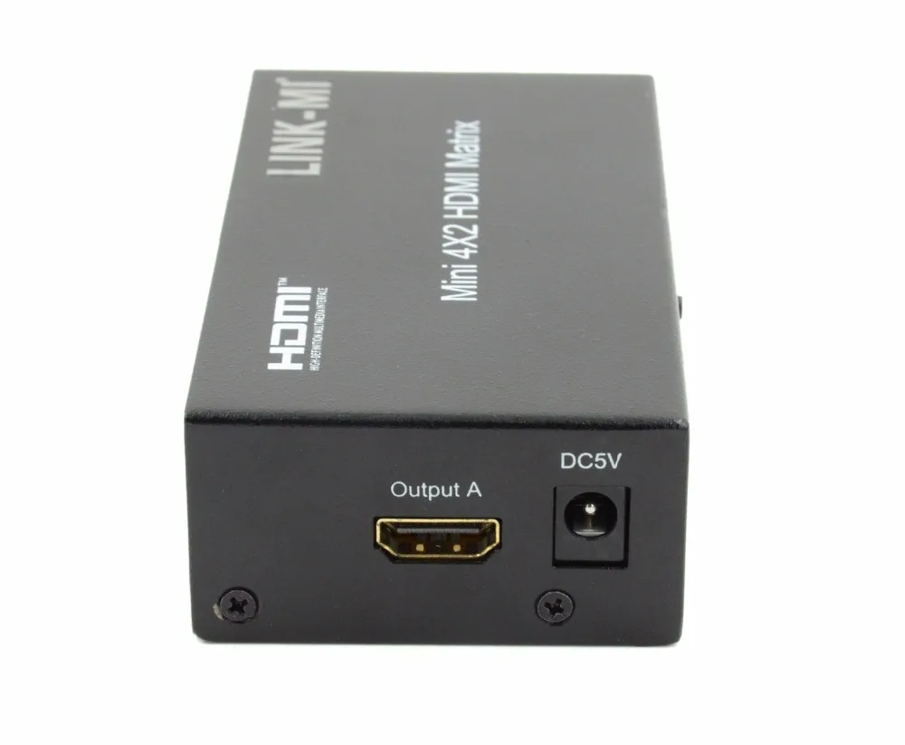 LINK MI LM MX03 Аудио Видео Мини 4x2 HDMI матричный коммутатор Поддержка 3D 1080p усилитель
