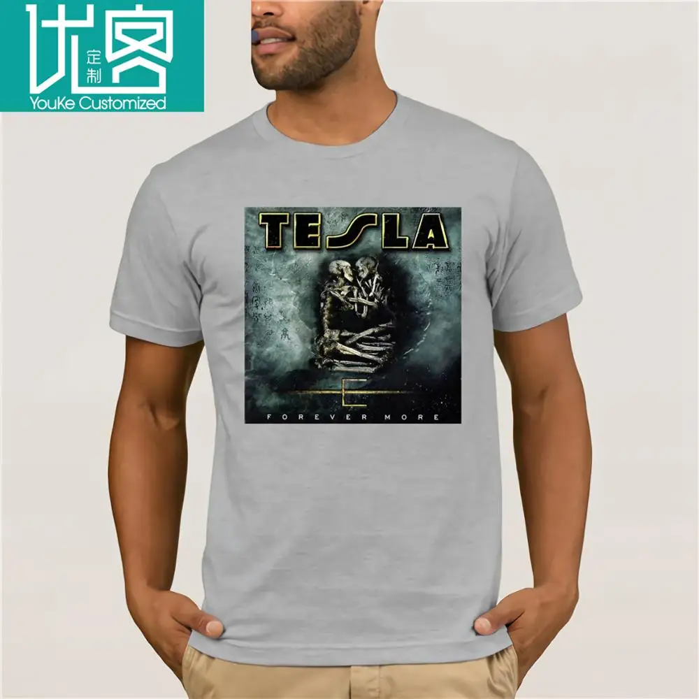 New Popular Tesla Forever More Metal Rock Band Legend Men's Black T-Shirt S-3XLFashion Summer Top Tee White Style | Мужская одежда