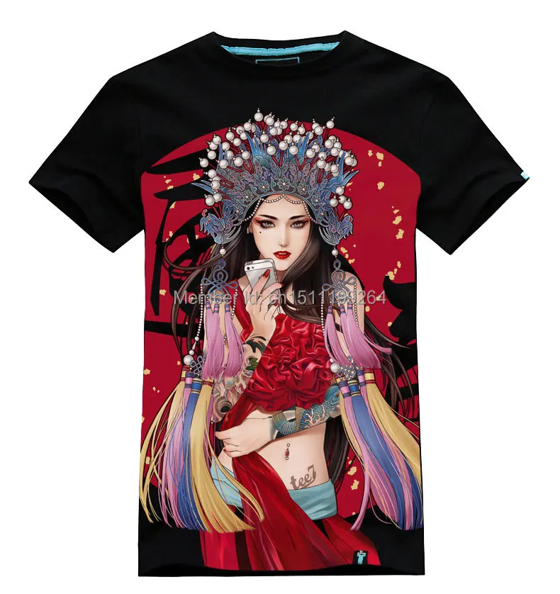 TEE7-2014 summer models original Chinese style men's round neck short sleeve cotton shirt men crossing t-shirt tide | Мужская одежда