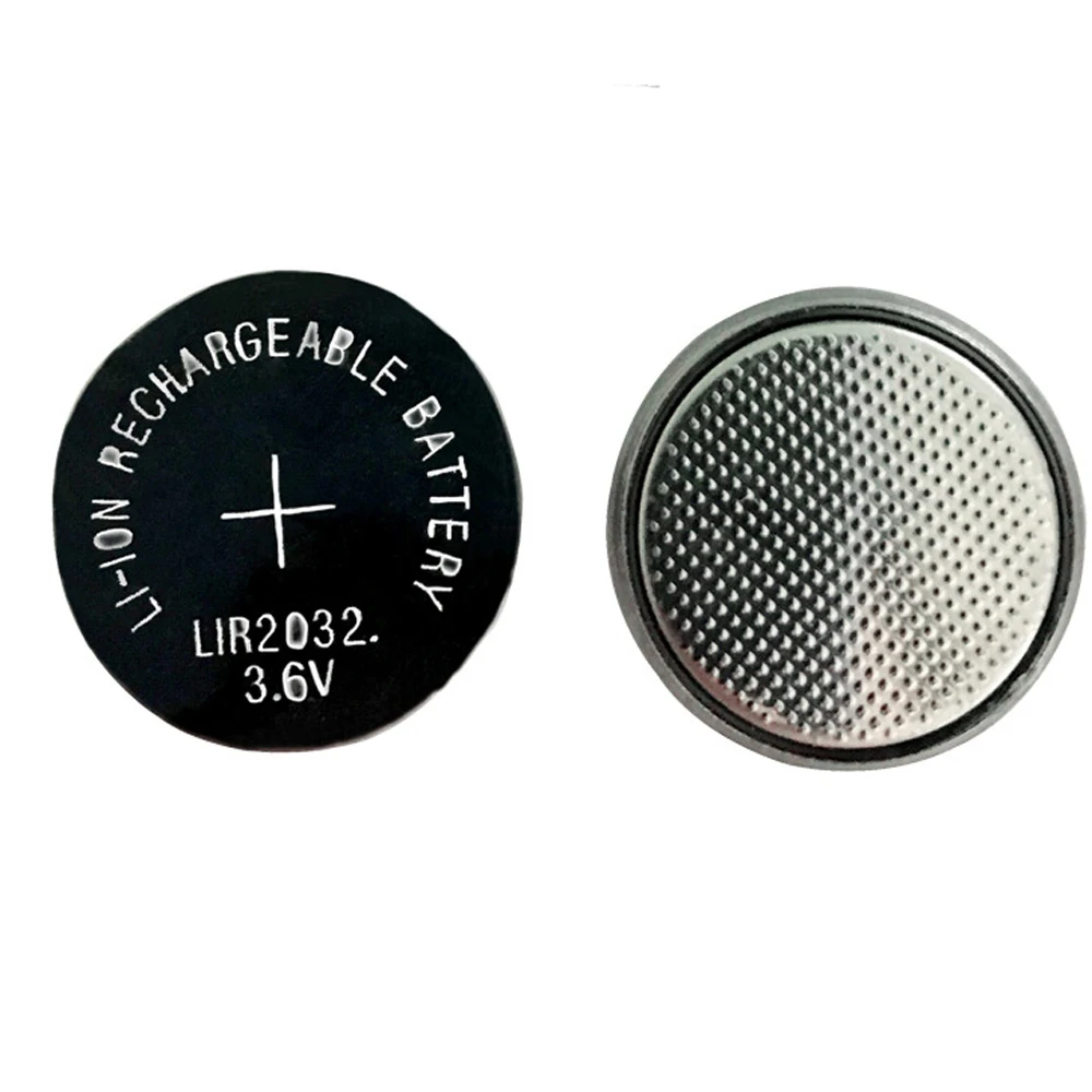 SORAVESS 3,6 V 2032 перезаряжаемая батарея LIR2032 Lir 2032 литий-ионные батареи 40mah литий-ионная Кнопка монетница Замена для CR2032