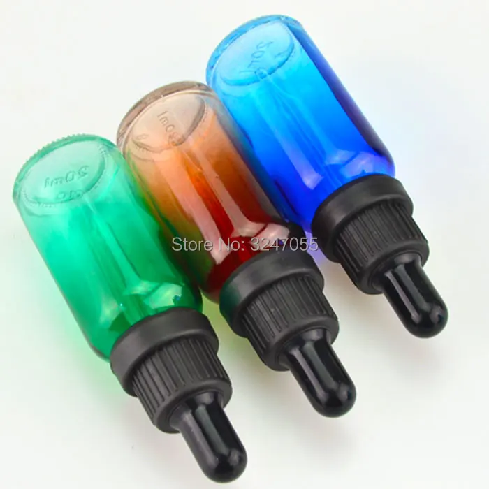 Пустая бутылка для эфирного масла градиентный синий стеклянный флакон 10 мл 20