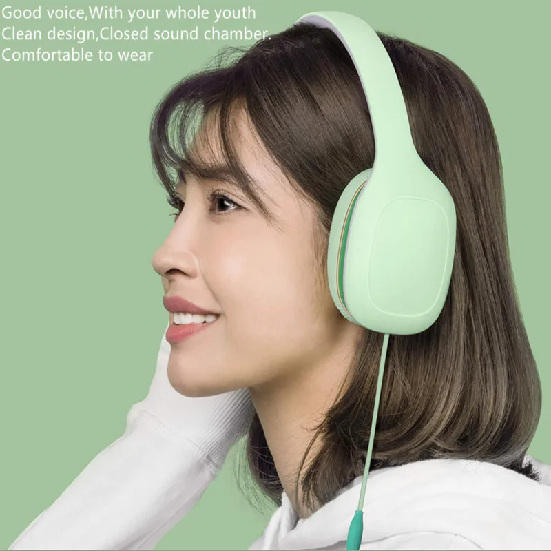 Обновленные оригинальные наушники Xiao mi Youth edition mi Wearing a head, мобильные наушники mi c, объемная гарнитура, много цветов